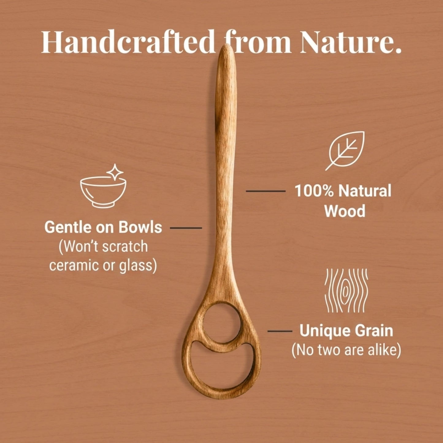 Large Danish Dough Whisk – 14.5" Wooden Dough Hook for Bread Mixing – Handmade Acacia Dough Whisk – Rustic Bread Making Tool for Sourdough & Stiff Doughs