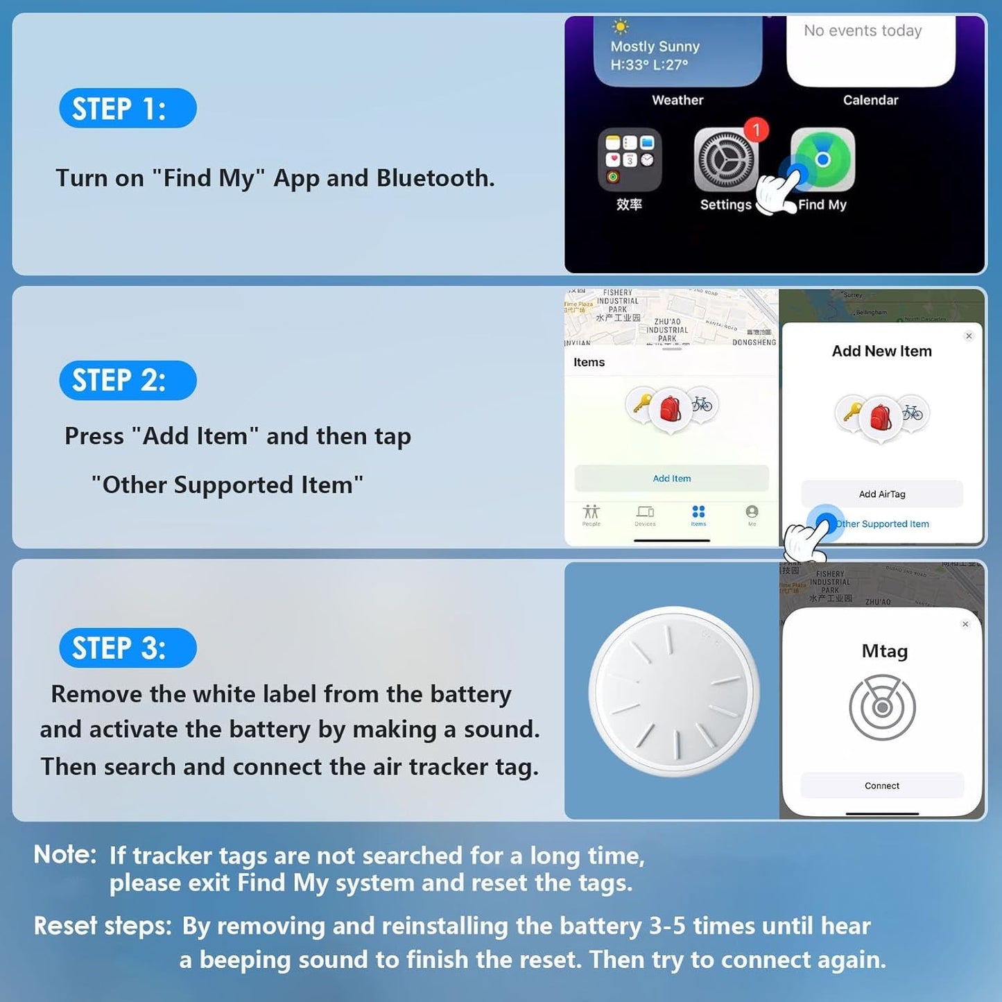 Dahetag (Black,1PCS) GPS Tracker for Vehicles,Real Time GPS Car Tracker Work with Apple Find My(iOS Only),No Monthly