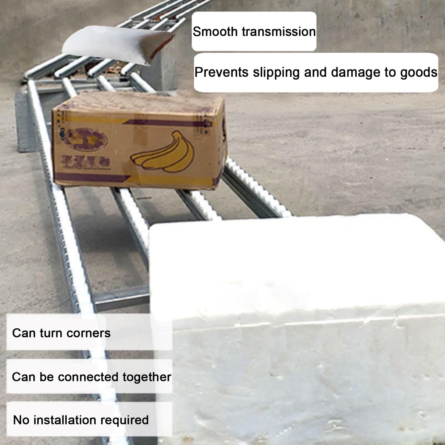 ZXHKZDX Splicable Light-Duty Conveyor Unpowered, Stainless Steel Conveyor Roller Stands, Splicable Adjustable Skate Wheel Flow Rail for Warehouses Factories(60X100CM)