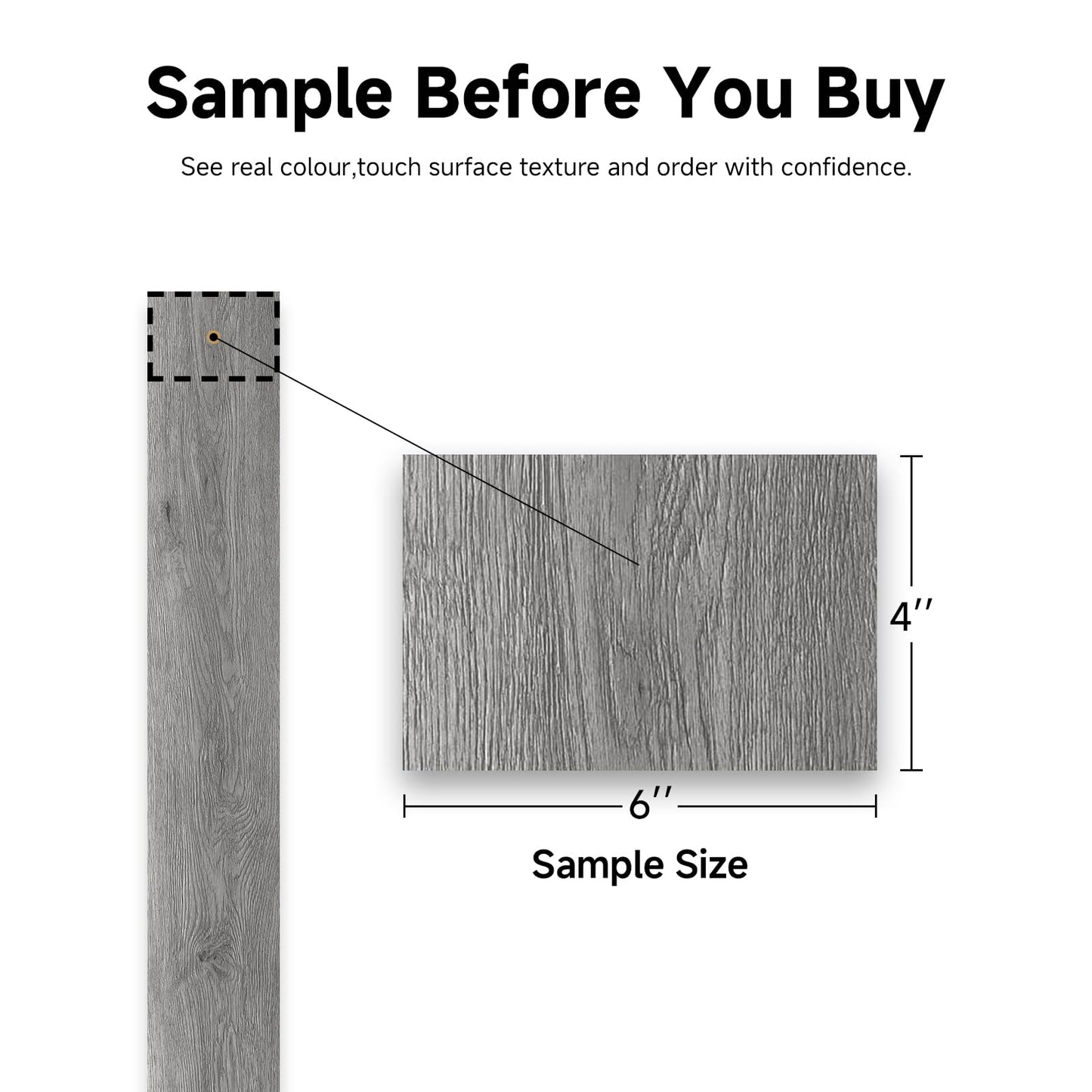 ATOPOSE Peel and Stick Floor Planks Waterproof,Wood Grain Effect Flooring,Dark Grey, 36-Pack 54 sq ft— Easy DIY Install and Transfer Quickly for Kitchen, Bathroom,Bedroom,Other Indoor Spaces