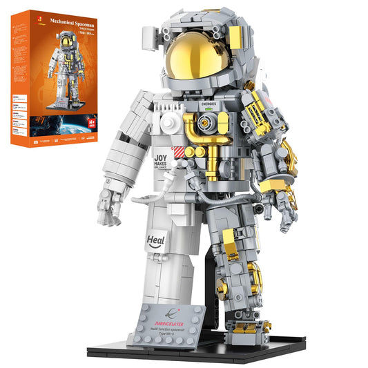 JMBricklayer Space Astronaut Building Block Sets for Adults, 1008 PCS Spaceman Toys with Display Stand, STEM Science Toy 70131, Home or Office Decor, Cool Collectible Gifts for Kids 8-14 Boys Girls