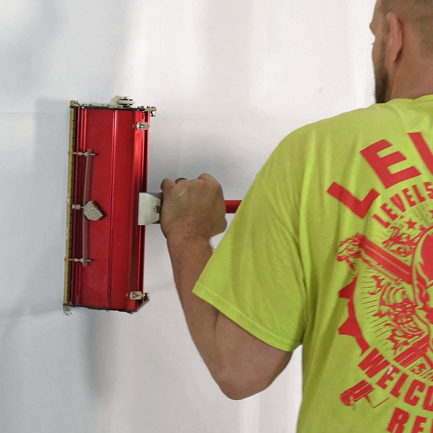 LEVEL5 Drywall Flat Box Extension Handle, 23" to 32" Pro-Grade, Anodized Aluminum | 4-782