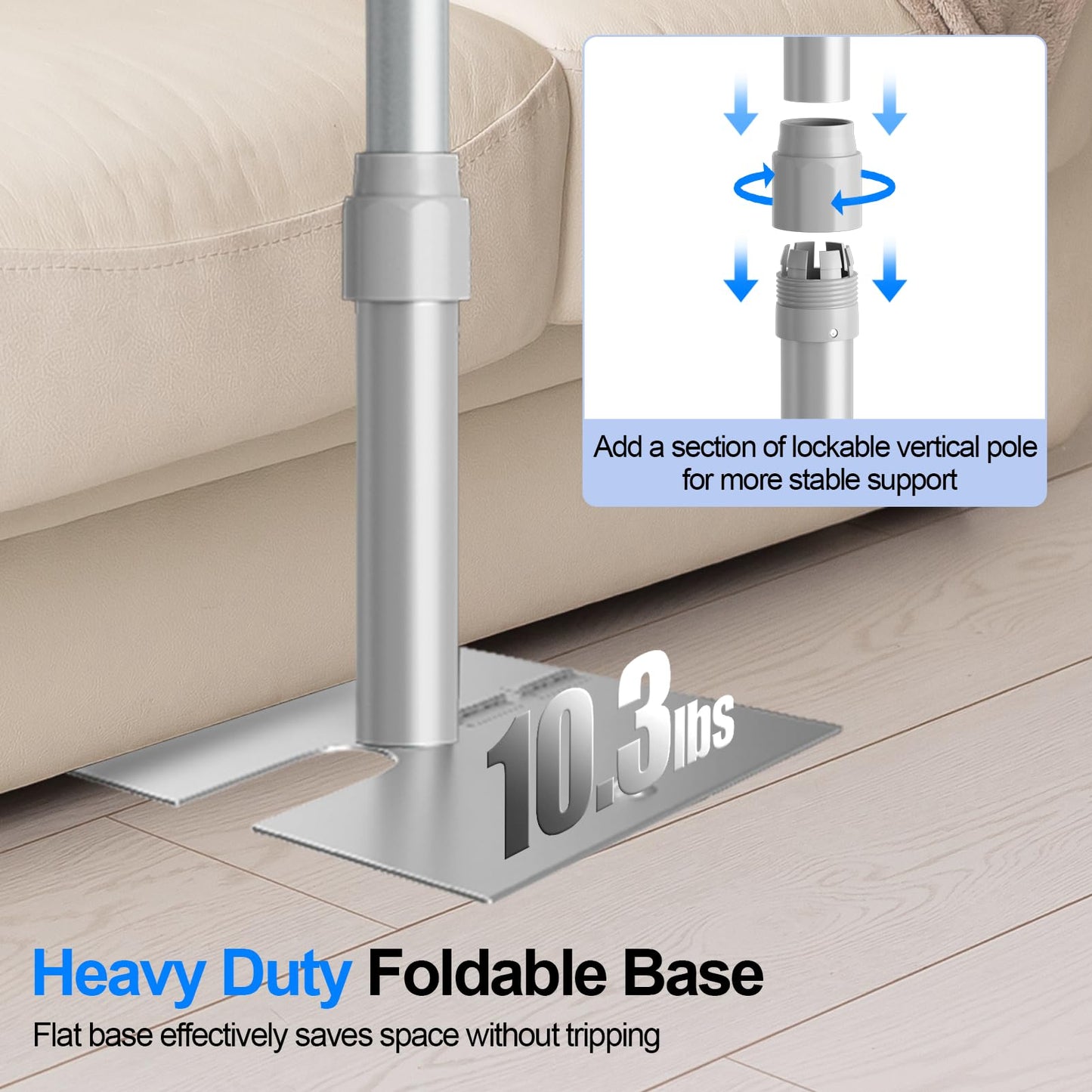 Pipe and Drape Backdrop Stand Kit, 10ftx10ft Heavy Duty Backdrop Stand, Adjustable Background Stand with Metal Base for Photography, Wedding, Parties, Events Decoration