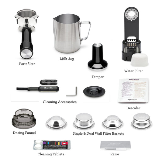 Breville Barista Express Espresso Machine BES870BSXL, Black Sesame