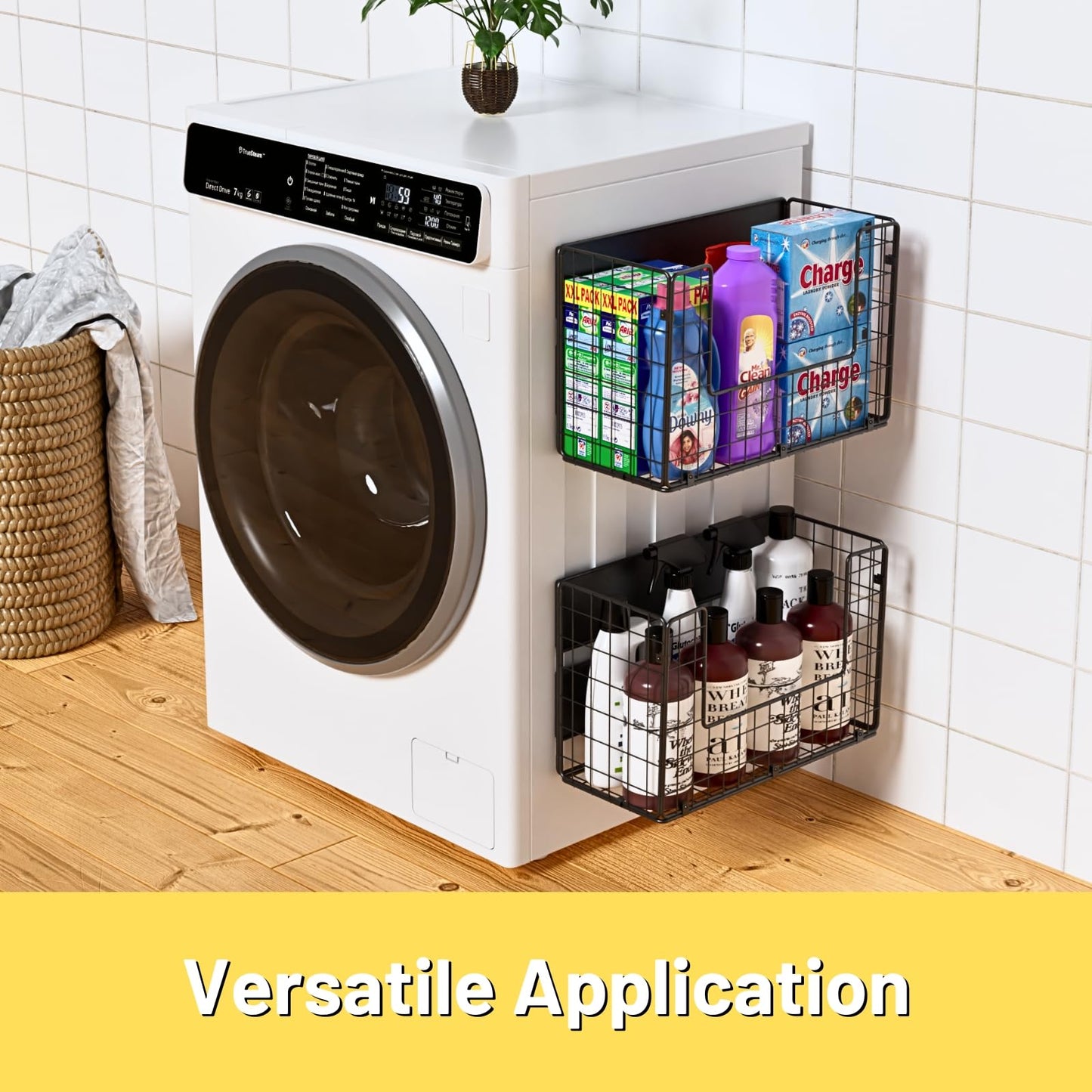 Magnetic Shelf for Fridge , Fruit Potato & Onion Storage Bins, Pantry Organizers & Storage, Large Container Magnetic Basket for Refrigerator, Kitchen Counter, Cabinet, Magnetic Fridge Organizer