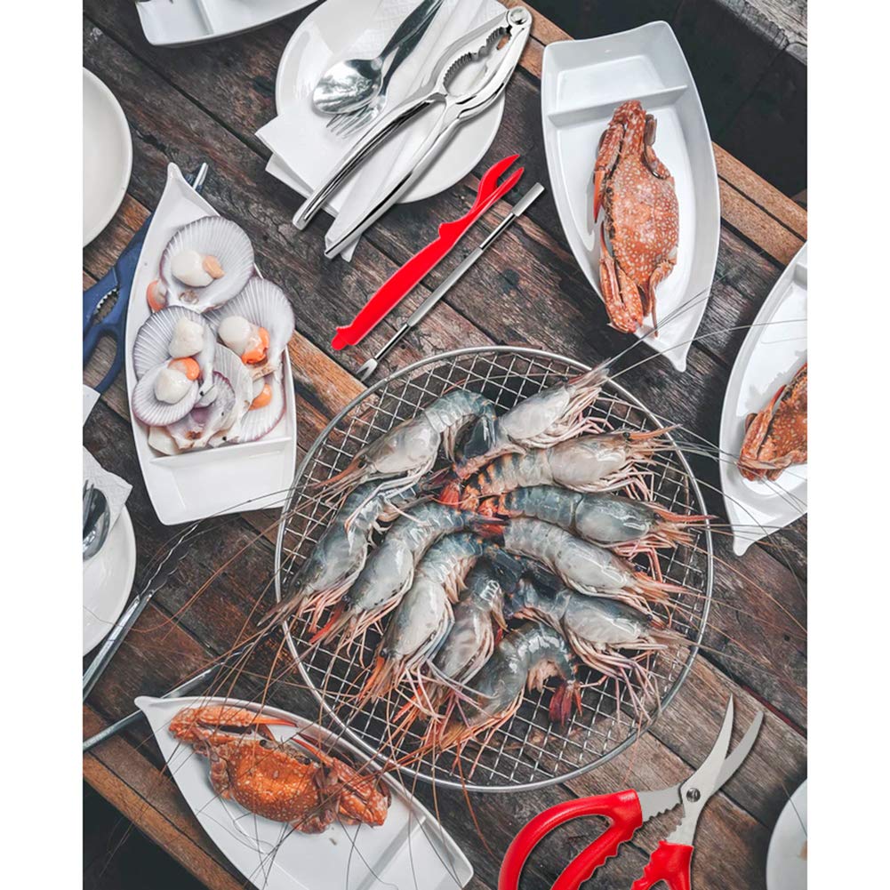 20 Pcs Seafood Tools Set - Crab Lobster Crackers Stainless Steel Forks Opener Shellfish Lobster Crab Leg Sheller Seafood Scissors,2Set