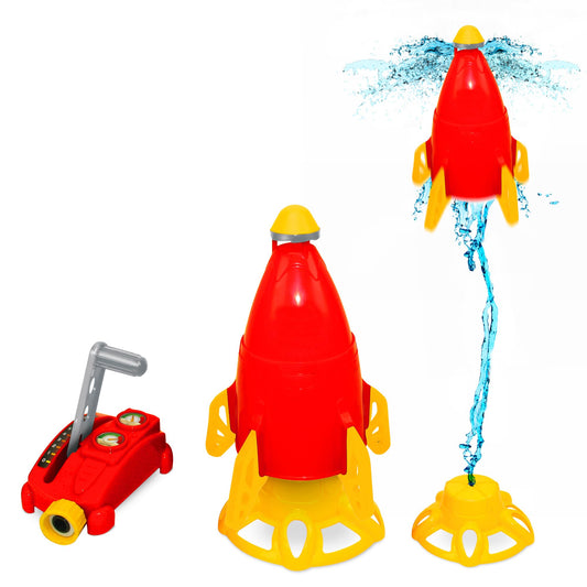Discovery Toys Hydro Launch Water Rocket Outdoor Sprinkler Toy w/Hand Throttle Control | Kid Powered Learning | STEM Educational Toy Learning & Childhood Development 5 Years and Up | Summer Toy