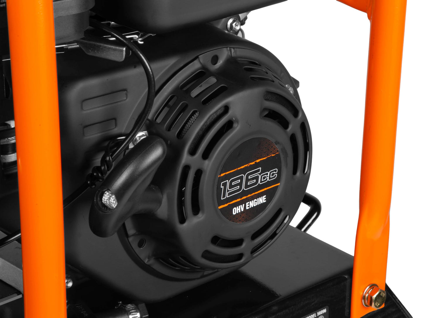WEN 6.5HP 196cc Plate Compactor with Wheels and 3350-Pound Compaction Force (56096)