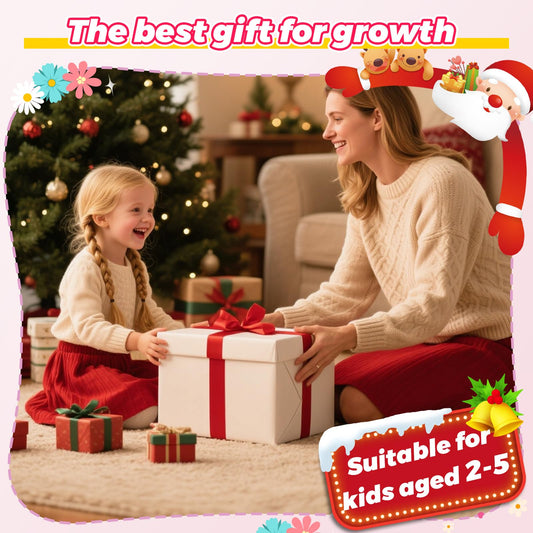 Adjustable Toddler Balance Bike for 2-5 Years Old,Kids Balance Bike with Basket,Kids Bicycle for 2 3 4 5 Years Old Girl Birthday Christmas Toy Gift,Soft Seat & Handlebar,Puncture-Proof LED Tire,Pink