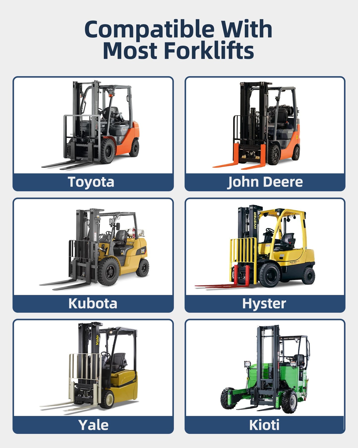 72" Forklift Fork Extensions, Q345 Steel Sleeves with 4.5" Inside Width, 6mm Thick Heavy Duty Pallet Fork Extenders for Standard Forks