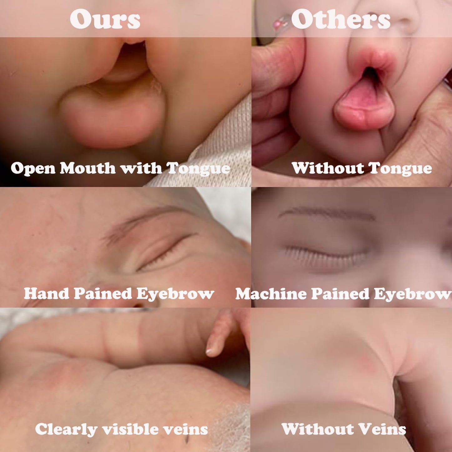 Abenduot Silicone Baby Doll - 16 Inch (Weight 4.4 Lb) Reborn Baby Dolls Silicone Full Body Silicone Weighted Realistic Sleeping Newborn Lifelike Preemie Doll Gift