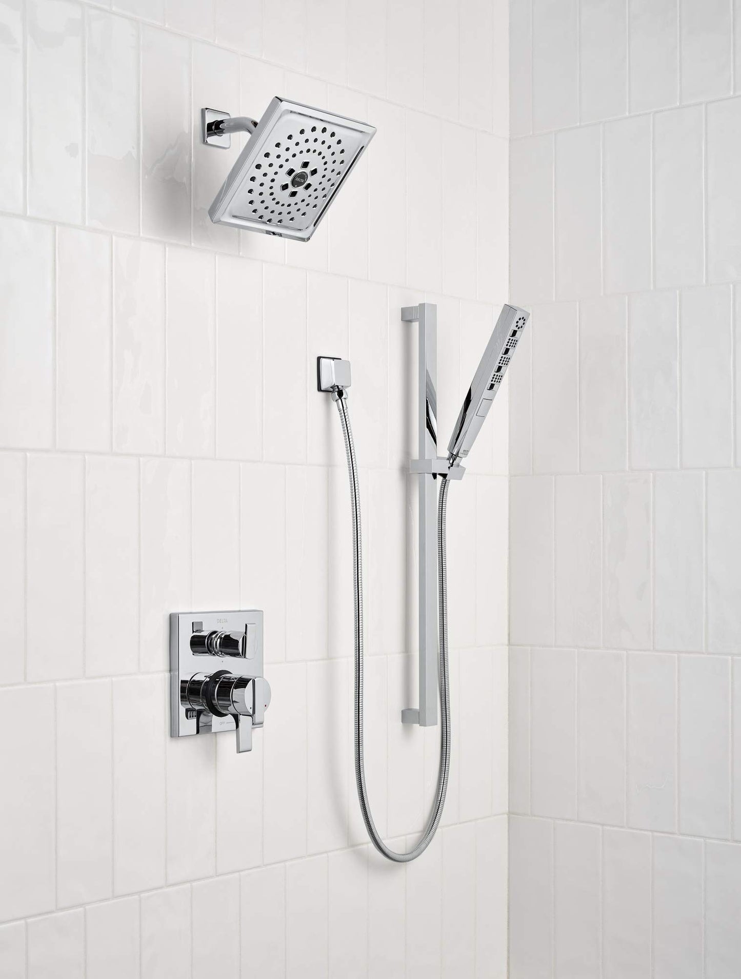 Delta Faucet Ara 17 Series 6-Setting Integrated Diverter Valve Trim Kit, Chrome Diverter Valve Trim Kit, Shower Trim Kit, Chrome T27967 (Valve Not Included)