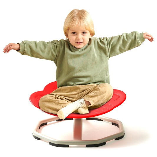 Almast Kids Spinning Chair for Autistic Kids – (Red) Cat’s Paw Shape Sensory Spinning Chair | Indoor Autism Toy | Ages 3+ | 220 lbs Capacity