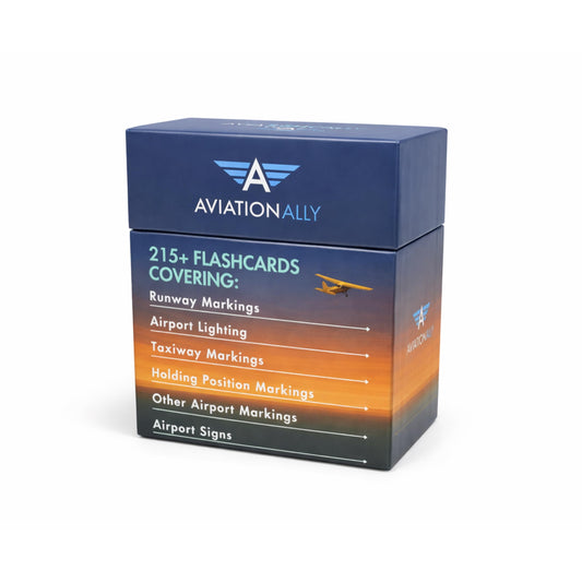 Airport Markings and Lighting Flashcards | 215+ Flashcards for Pilots, Students, & Instructors | Covering Runway, Taxiway, and Airport Signs, Markings, Figures, and Lighting