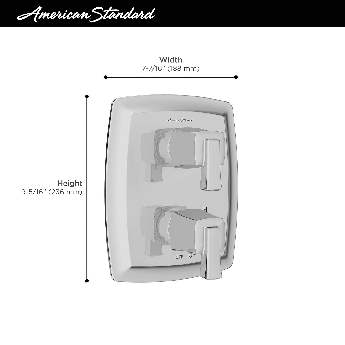 American Standard TU353740.GN0 Townsend 2-Handle Integrated Diverter Pressure Balance Valve Trim Kit, Brushed Gold