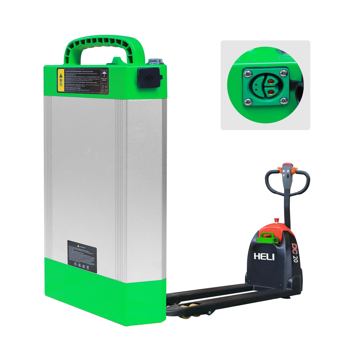 MBOIFEA Electric Pallet Jack Battery 48V 20AH LiFePO4 Lithium Battery Pallet Truck Li-ion Batteries with CAN Bus Communication for Heli CBD20J-LI2 5000+Cycles, Built-in Smart BMS