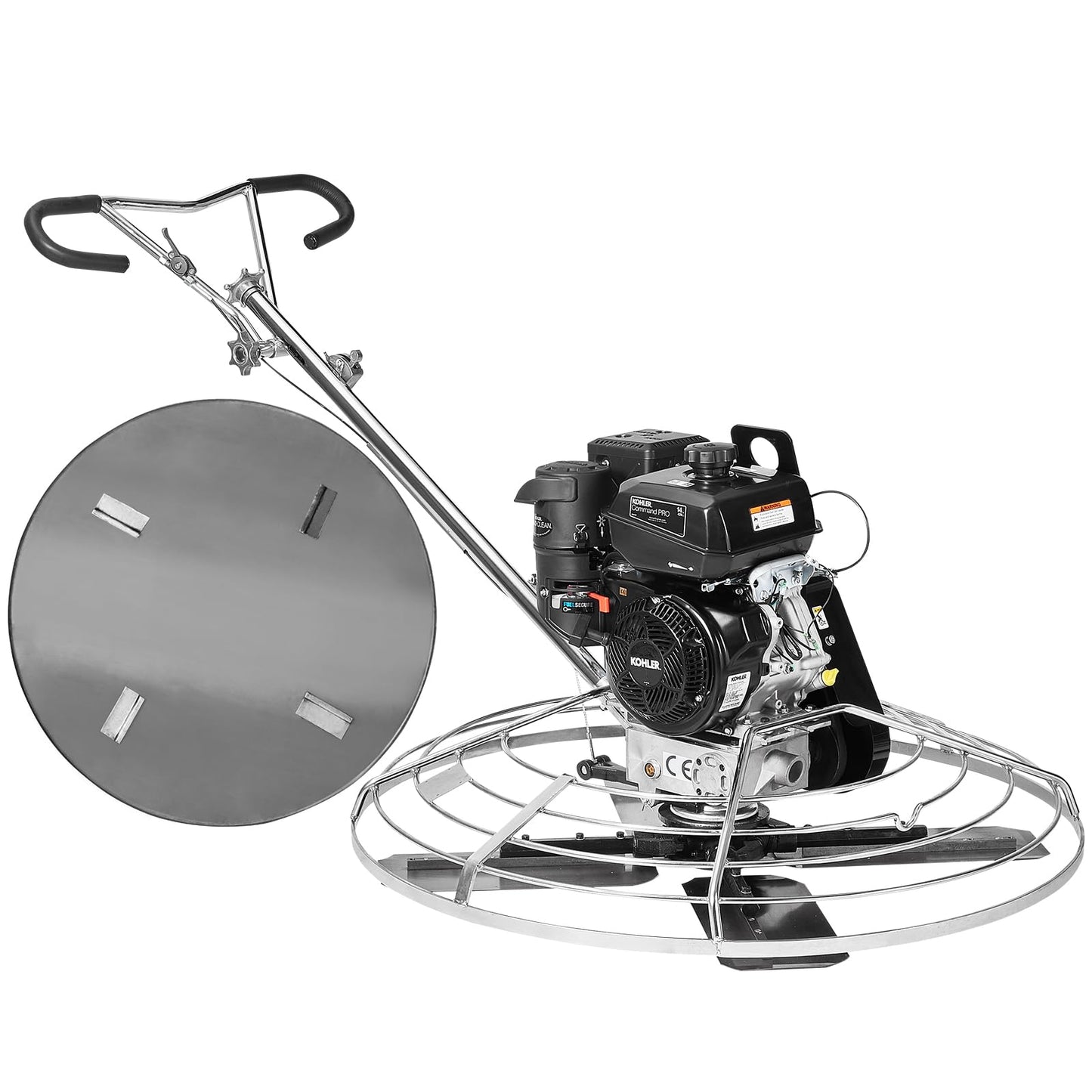VEVOR Power Trowel 46 inch, 14HP Gas-Powered Smooth Concrete with Float Pan, Heavy Duty Commercial Screed Concrete Cement with Finishing Blade