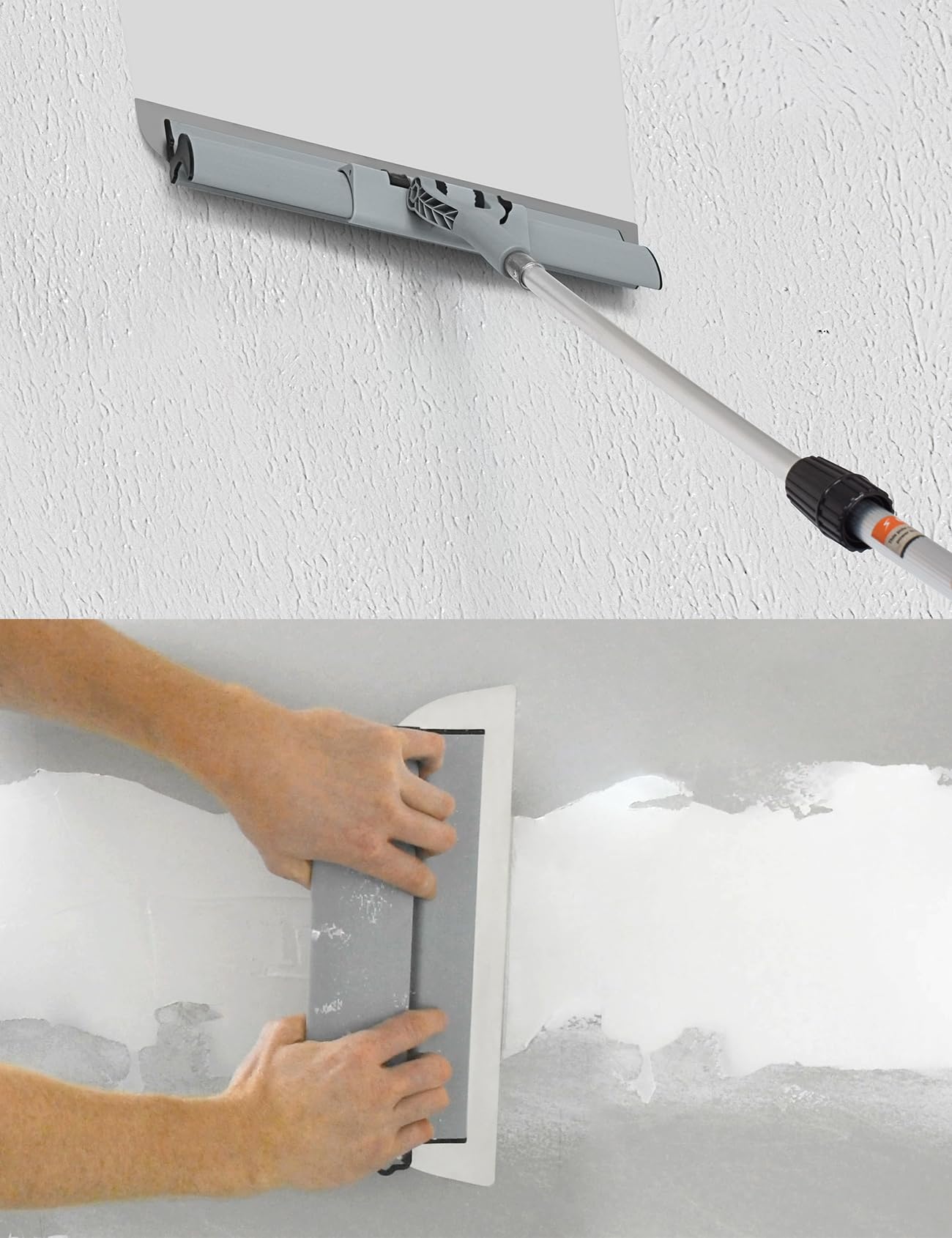 ROLLINGDOG Drywall Skimming Blade Set - 4pcs Skimming Blades With Extra blades,Taping Knife,Putty Knife,3pcs Hand Sander with Sandpapers And Extension Pole for Drywall Jobs