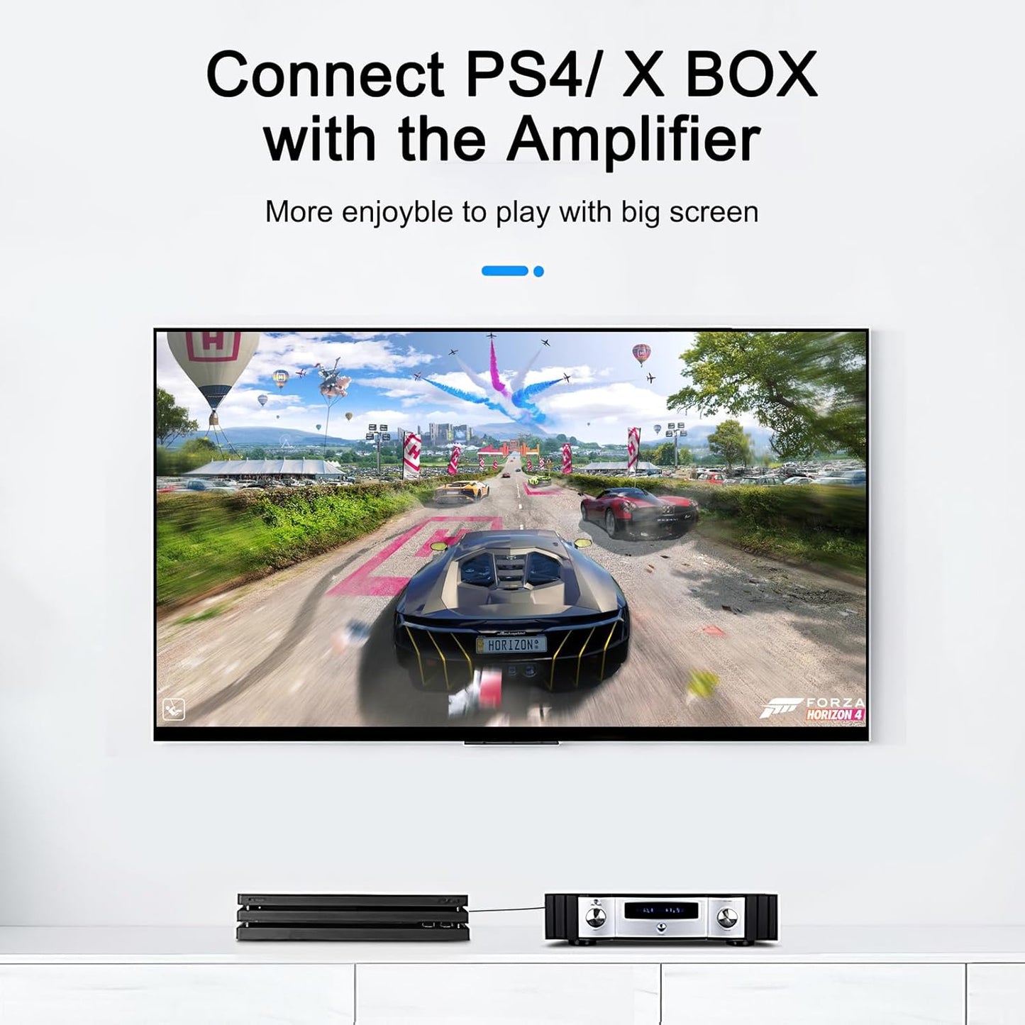 25 PS4 Optical Audio Cable feet, Digital Audio Optical Cable Ultra-Thin Cord, Toslink SPDIF Fiber Optic Cable