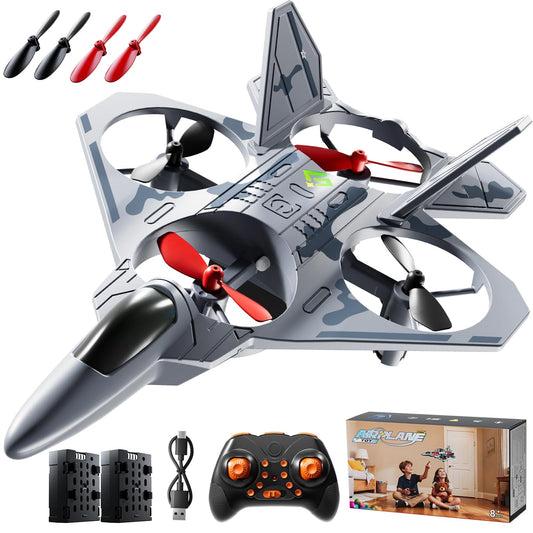 WATUDOU Mini Stunt Remote Control Plane Drone Toys with LED Lights – 2.4GHz RC Airplane Toys, Headless Mode & 360° Flip, Indoor Outdoor Flying Toy for Kids 8-12 & Adults, for Kids