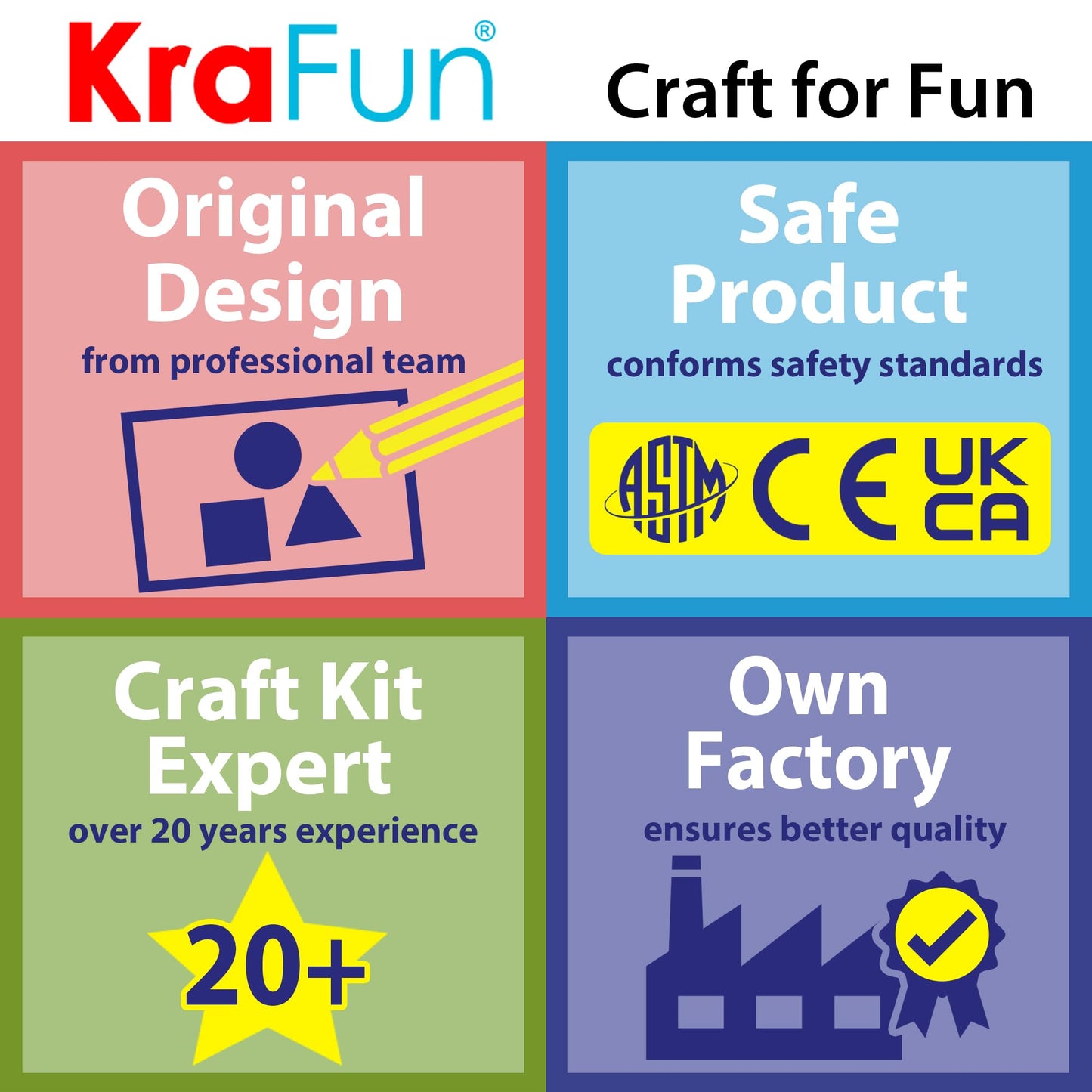 KRAFUN Unicorn Sewing Keyring Kit for Kids Age 7 8 9 10 11 12 Learn Art & Craft, Includes 6 Stuffed Animal Bear, Dog, Rabbit, Raccoon, Owl Dolls, Instruction & Felt Materials