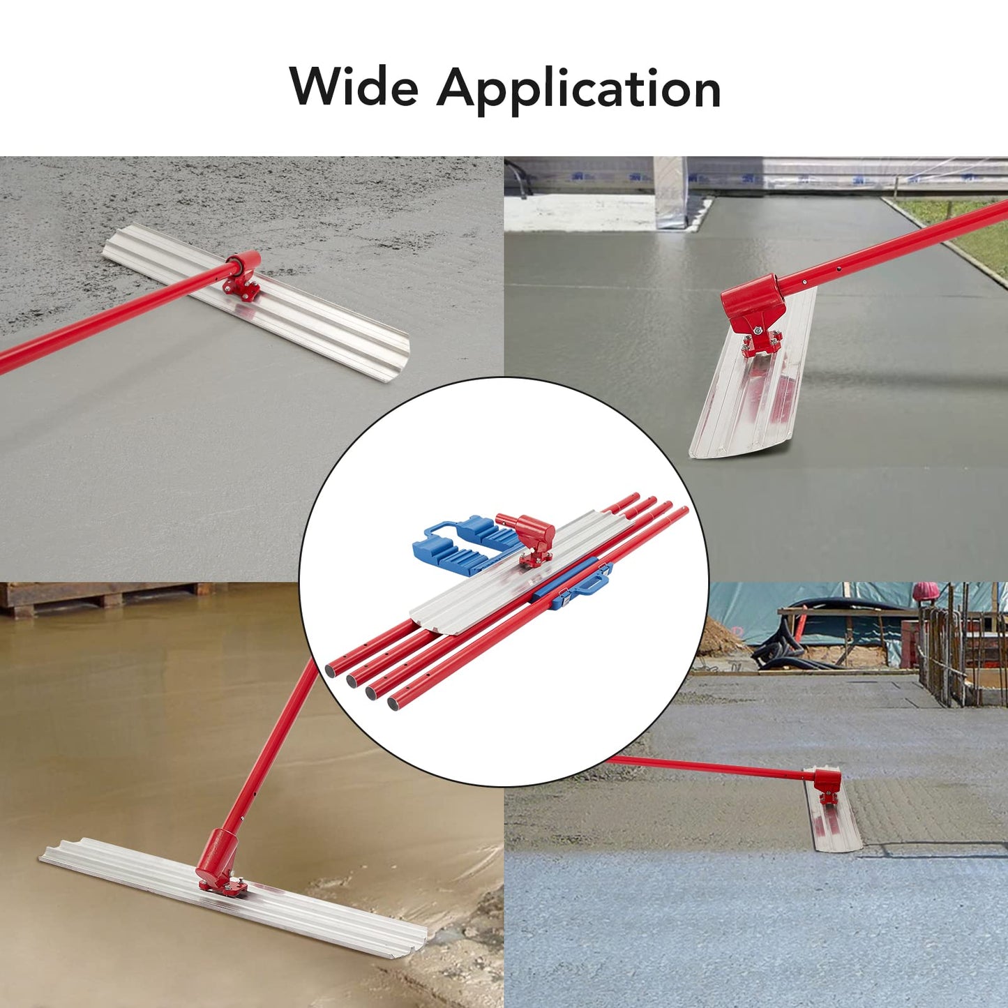 48 Inch Aluminum Concrete Bull Float Cement Trowel Finishing Tool