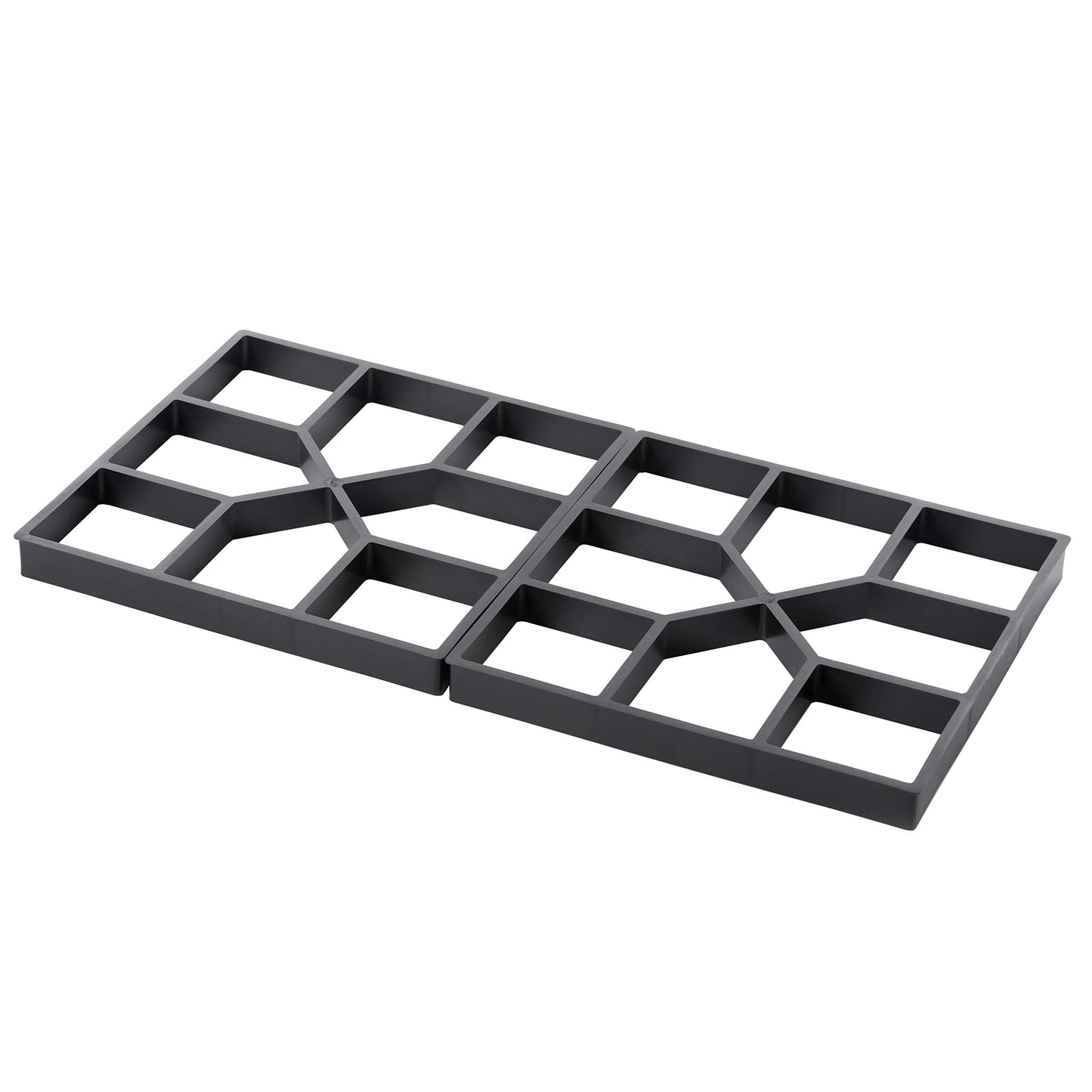 2 Pack Decorative Pavement Mold Cement Form Stamp Walkway Maker Patio Stepping Stone Pavers Reusable Pathway Mould