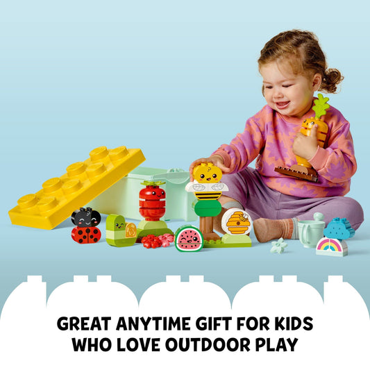 LEGO DUPLO My First Organic Garden Brick Box Building Toys - Stacking Blocks for Toddlers, Girls & Boys, Ages 1.5+ - Sensory Learning & Educational Toys for Fine Motor Skills - 10984