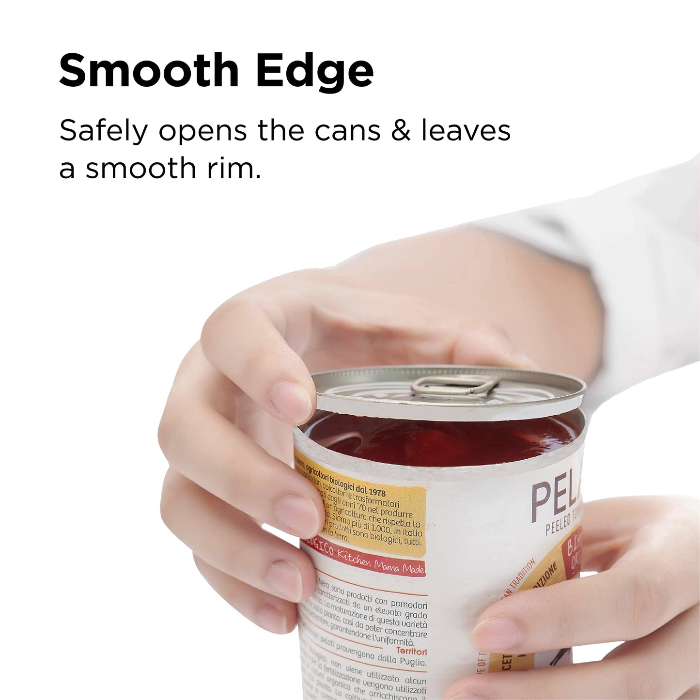 Kitchen Mama Auto 2.0 Electric Can Opener: Blade Opens Almost Any Can Pop or Soda Can - Automatic, Hands Free, Safe, Smooth Edge, Lid Remover, Battery Operated, Cordless, YES YOU CAN (Navy Blue)