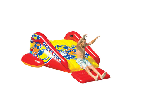 WOW Sports Slide N Smile Pool Inflatable Water Slide with Sprinklers