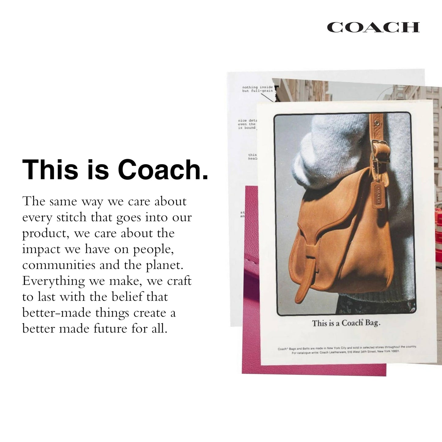Coach Women's Natural Grain Leather Plaza Bag, Black, One Size