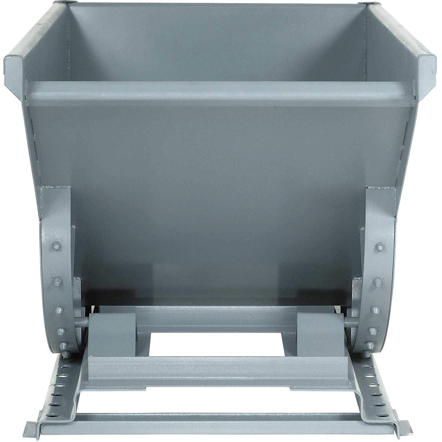 Global Industrial 2 Cu Yd Gray Medium Duty Self Dumping Forklift Hopper
