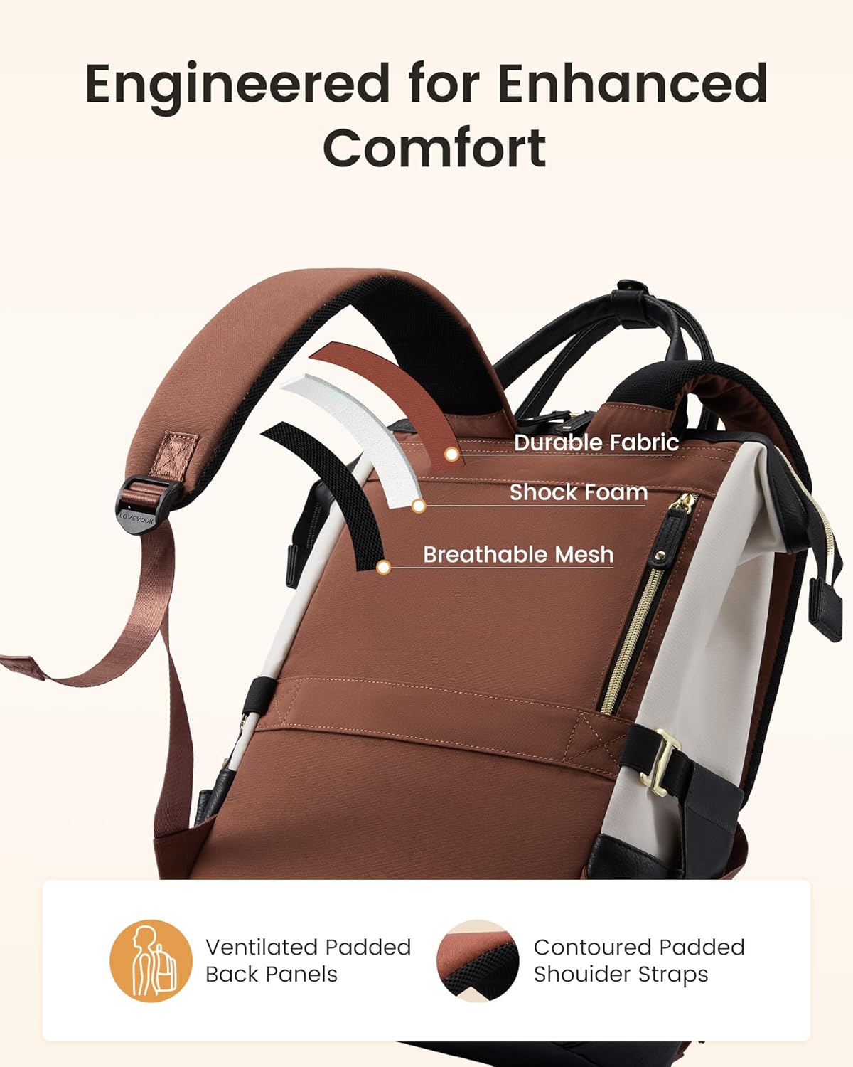 Backpack Holder,15.6 inch Backpack Backpack LOVEVOOK Laptop for Women with Giant Tumbler Professional Nurse Teacher