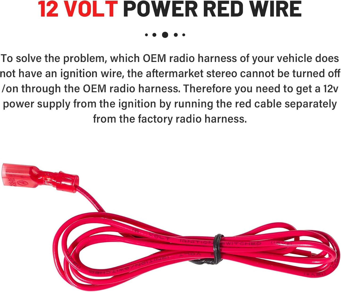 2008-2015 07-14 07-14 RED WOLF Car Radio Wiring Harness Compatible with Chevrolet Express, GMC Savana Buick Aftermarket