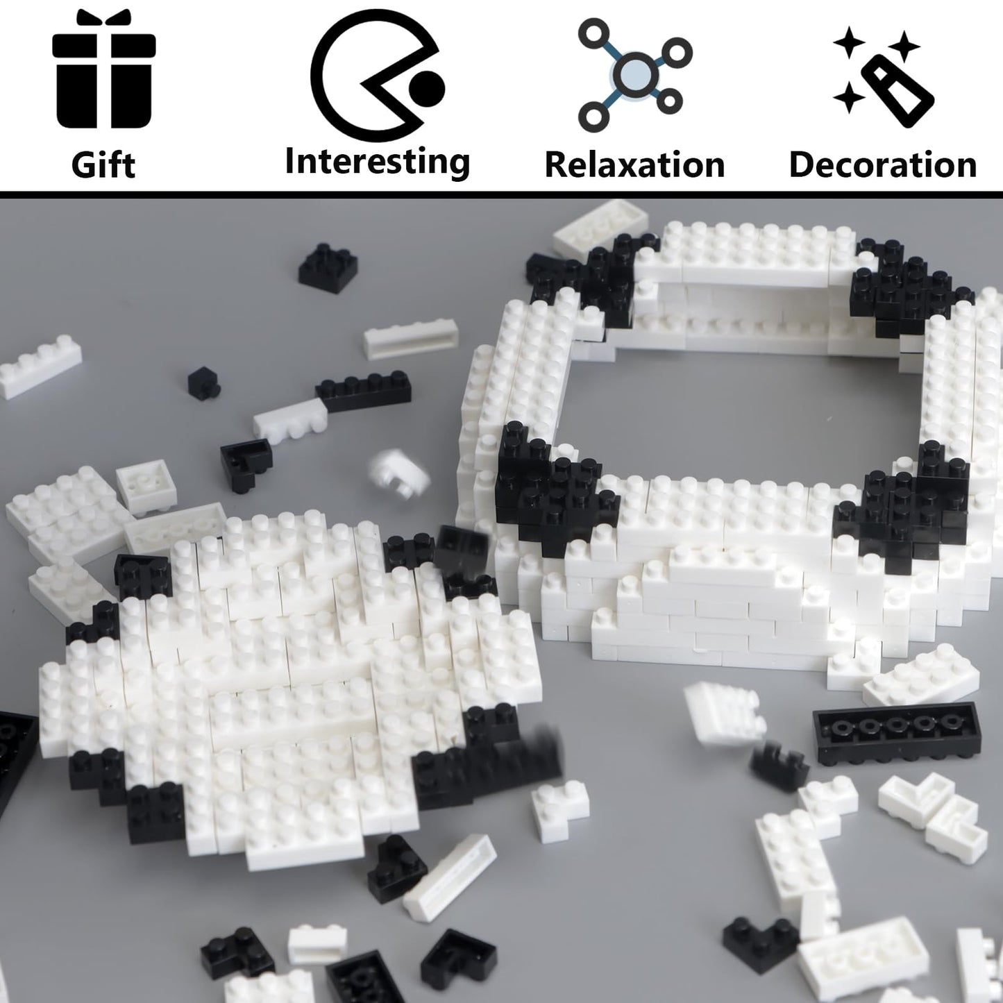 outtshop Soccer Building Blocks Set, STEM Educational Toy, Soccer 3D Puzzle Block Decorations, Soccer Gifts for Boys Office Home Decor （800Pcs）