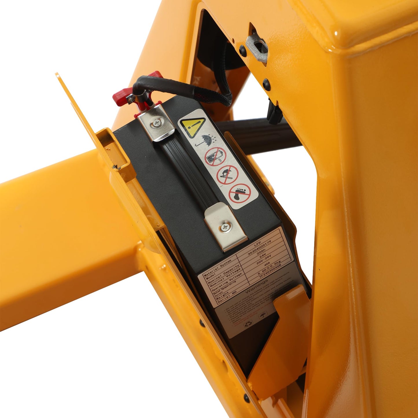 APOLLO Electric Pallet Jack Truck Lithium Battery 3300lbs Capacity 48" Length x 27" Width Fork Size for Material Handling