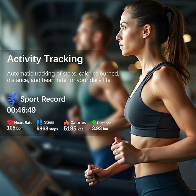 Ring Health Tracker for Women Men, Fit Ring with Heart Rate, Blood Oxygen, Sleep Monitor, Calories, Step Counter, IP68 Waterproof Smart Ring for iPhone & Android, No Subscription Fee (Rose Gold, 14#)