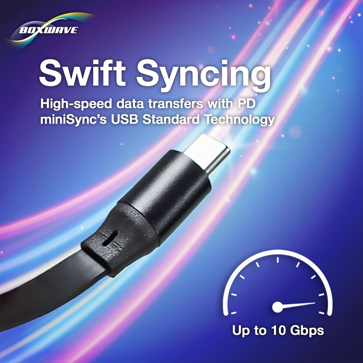 BoxWave MP3 (4 (240W), 240W Cable Compatible with MYMAHDI Player in) - PD miniSync Retractable PD Portable USB Type-C