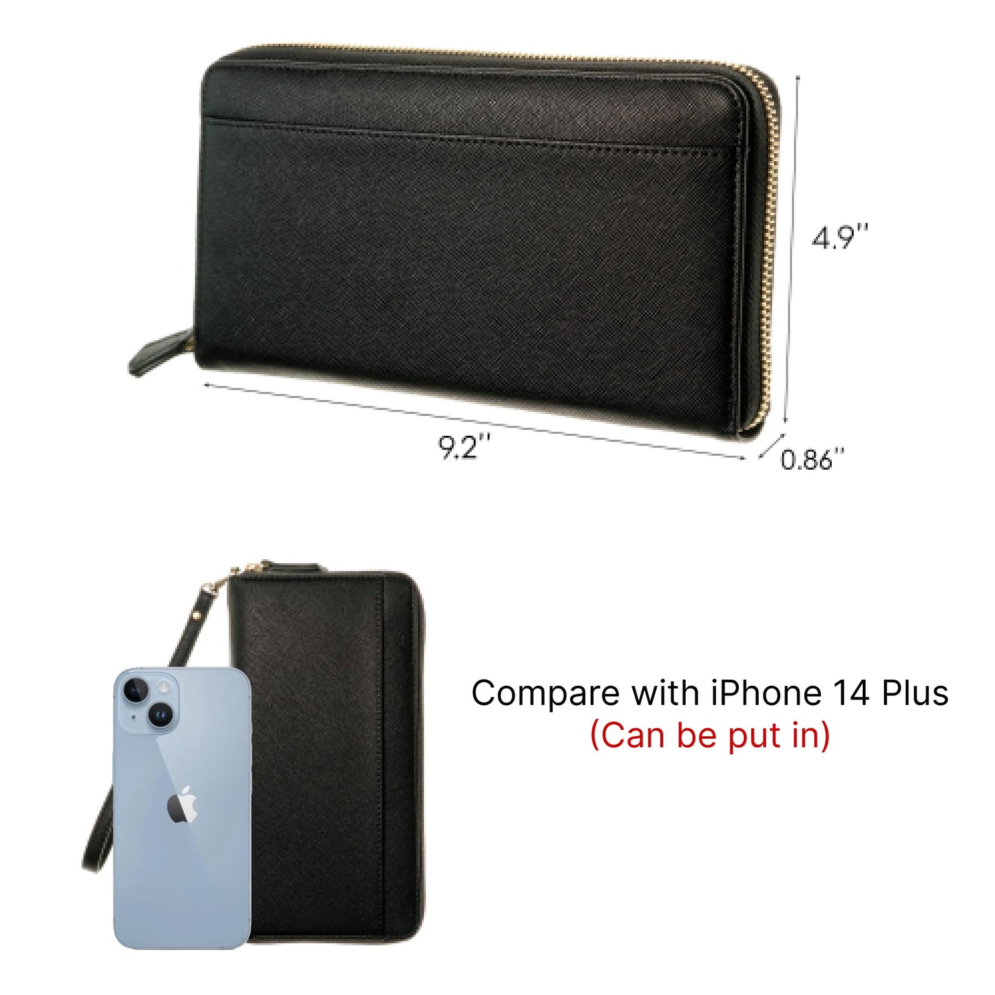 Travel Document Organizer - RFID Passport Wallet Case Family Holder Id Wristlet