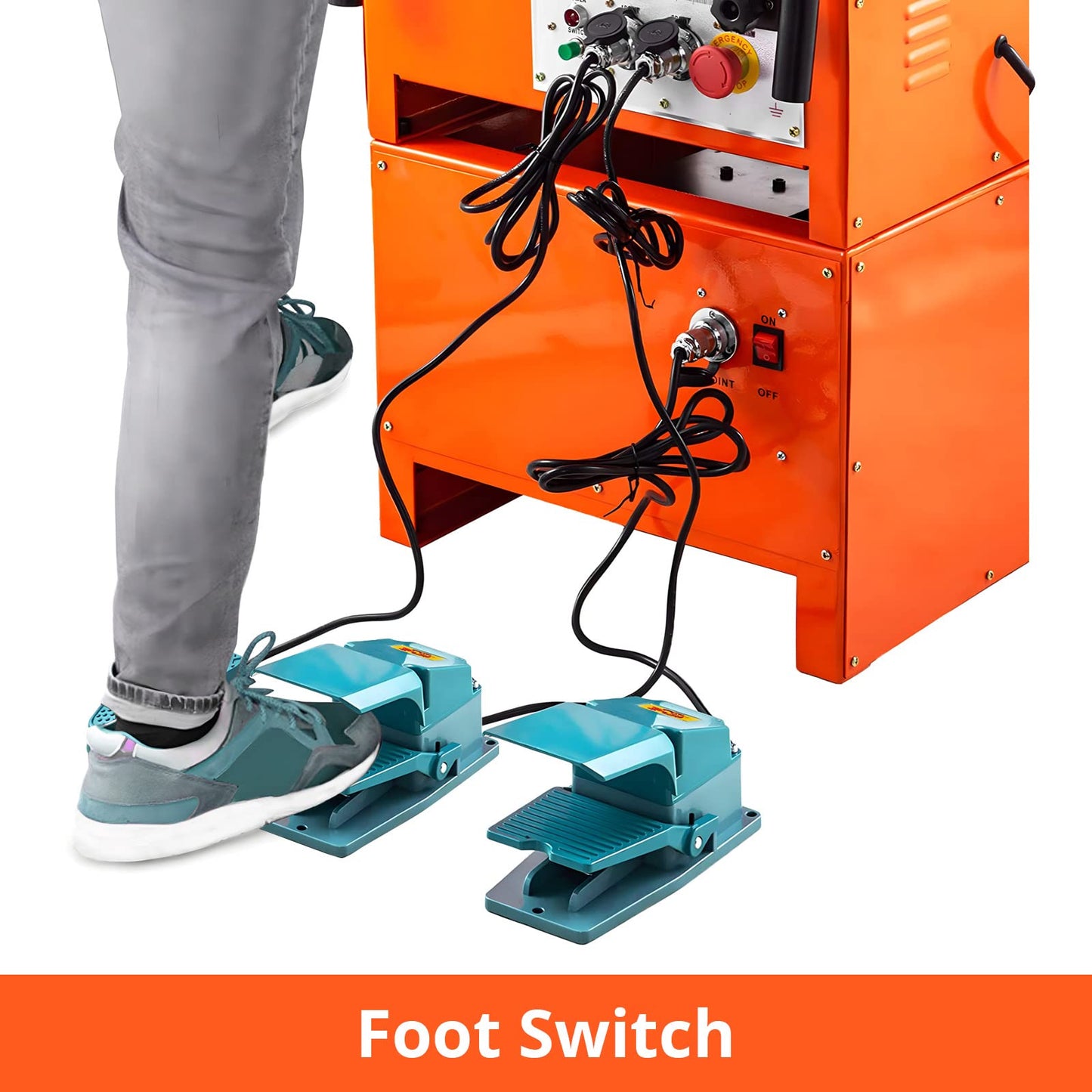 1600W Rebar Bender,19.6"l x 17.7"w x 31.1"h, Electric Rebar Bending Machine with Foot Pedal and Handle, 0°-180° Adjustable Bending Angle, 6-7 Seconds Fast Bending Speed