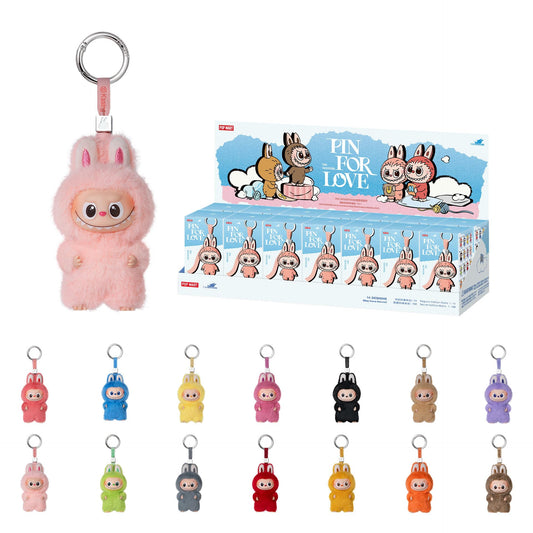 POP MART The Monsters Pin for Love Series-Vinyl Plush Blind Box (N-Z), Labubu Collectible Toys, Holiday Birthday Gifts for Girls and Boys, Whole Set