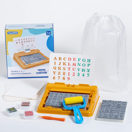 Montessori Toys Educational Alphabet Stamps Set for Kids - 3 Washable Ink Pads & 80Pcs Stamper | Fine Motor Learning: Letter, Number & Animals | Toddler Arts and Crafts, Preschool Classroom Must Have