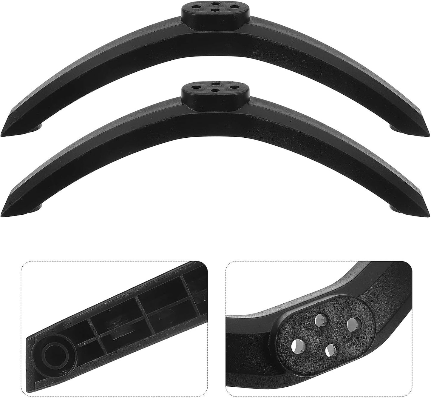 CONGARTENO 50 Inch Tv Stand Legs and Base with Screws for Televisions Plastic Desktop Tv Riser Feet Compatible