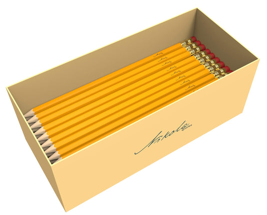 Nikola Works Bulk 650 Pack Premium Pre-Sharpened #2 HB Pencils USA Standard Wood Cased Graphite With Erasers