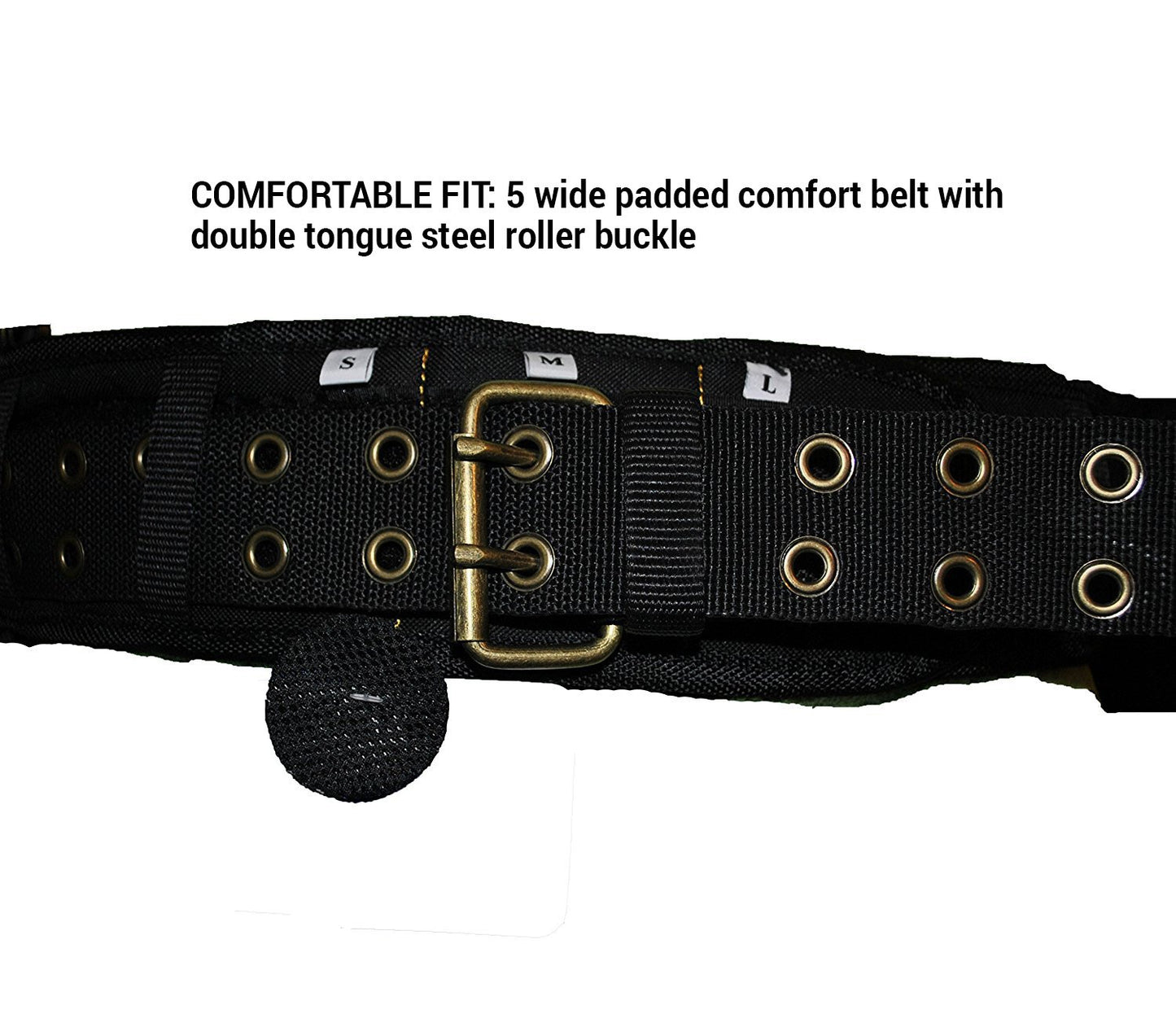 Custom Leathercraft6714 Heavy Duty Framers 5 Piece Comfort-lift Combo Tool Belt Apron, 31 Pocket,Black