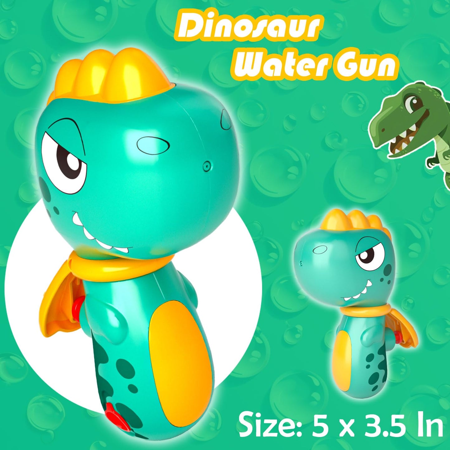 ZEBNYYA 6 Pack Animal Water Gun for Kids, Mini Squirt Gun Water Blaster Soaker Toys, Dinosaur Dog Unicorn Shape Small Water Pistol Gun for Summer Outdoor Pool/Beach/Yard/Party Play
