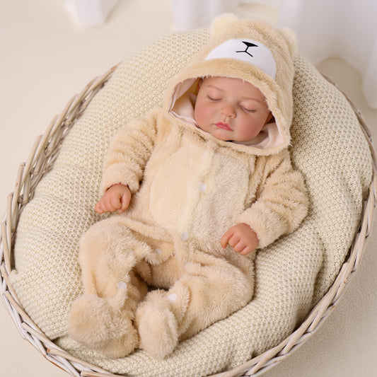 BABESIDE 20 Inch Reborn Baby Dolls, Sleeping Realistic Newborn Baby Doll, Lifelike Soft Body Real Life Doll with Accessories, Gift for Kids Age 3+ & Collectors