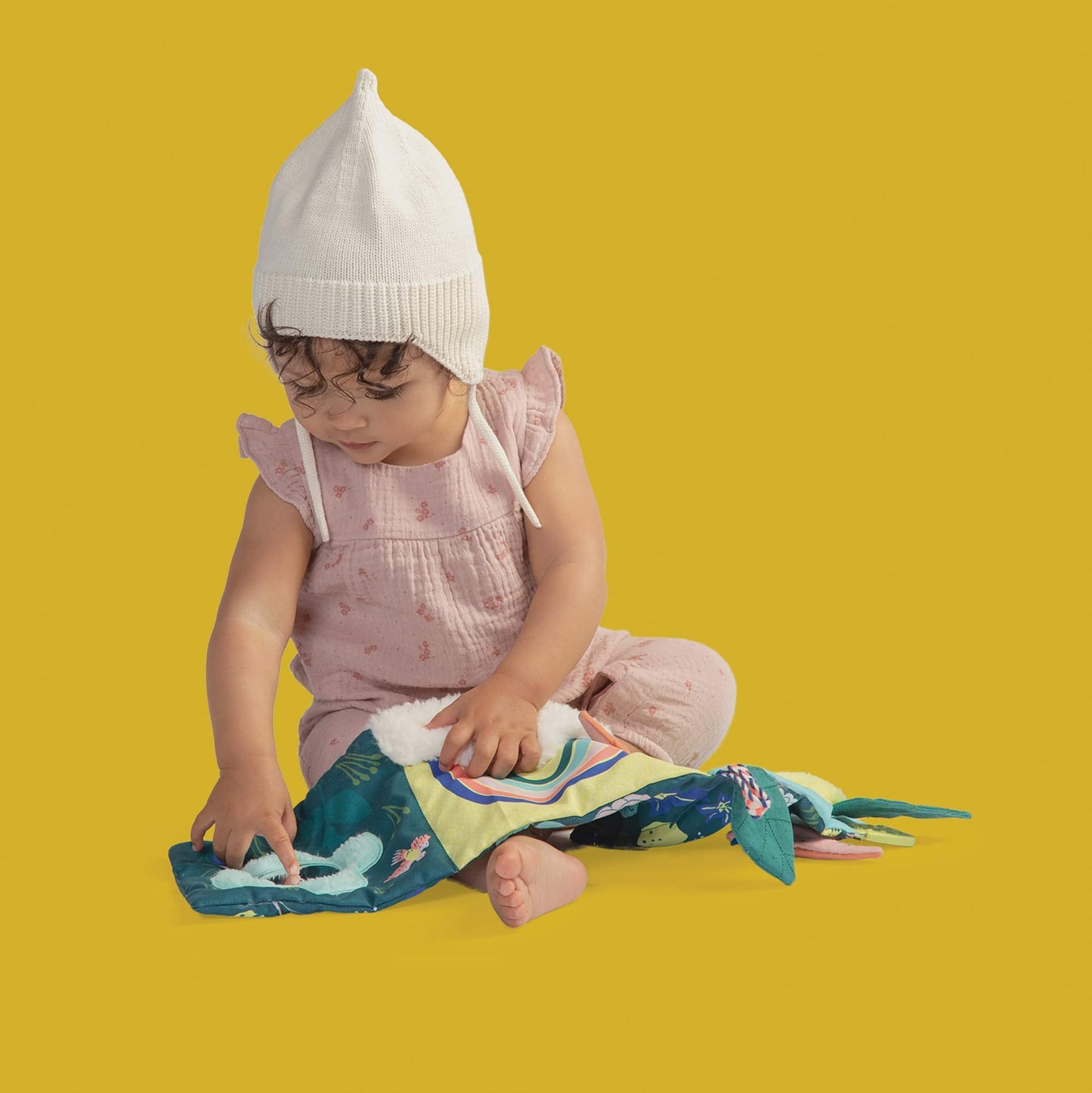 Manhattan Toy Songbird Soft Activity Pat Mat for Babies with Teether, Crinkle Paper and Baby-Safe Mirror