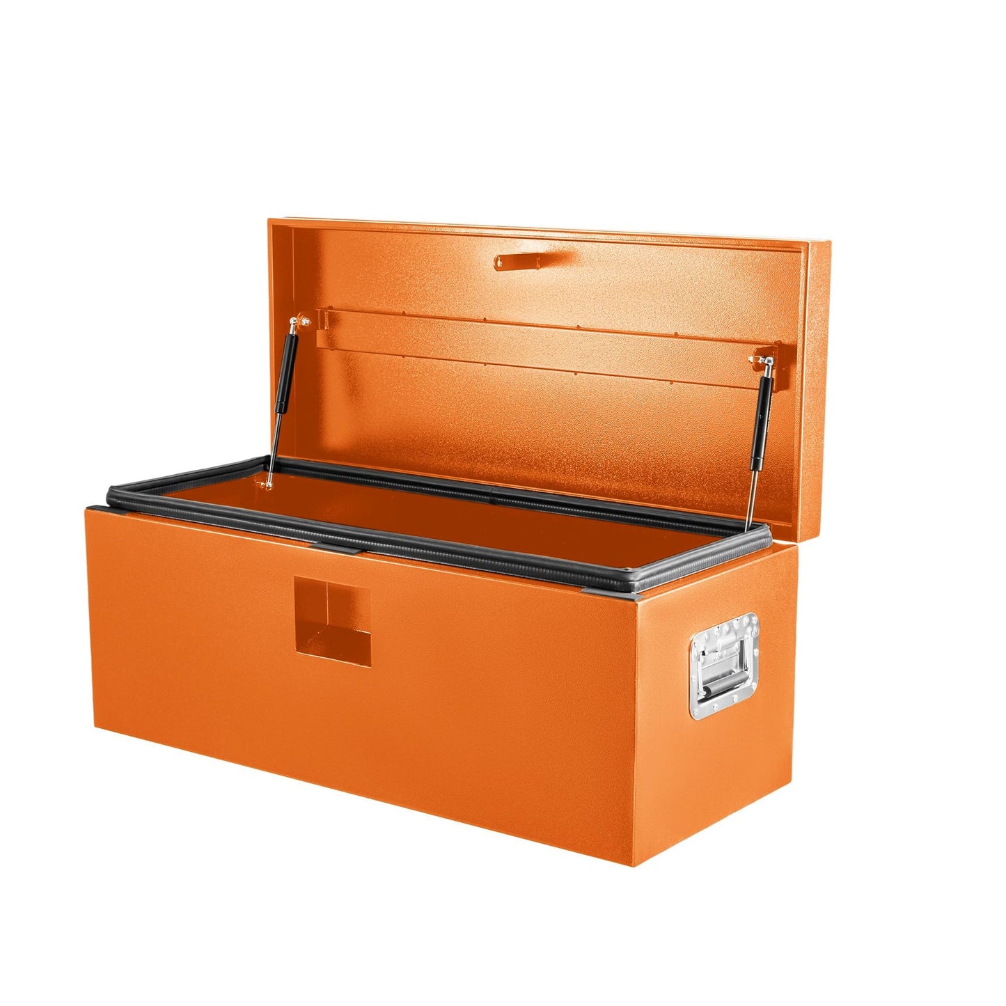 OUTLANE 15"X15"X24" Heavy Duty Steel Truck Bed Tool Box, Lockable Weatherproof Storage Organizer for Pickup, RV, Utility Trailer, Trailer Tongue & Jobsite, Powder-Coated Chest - Orange