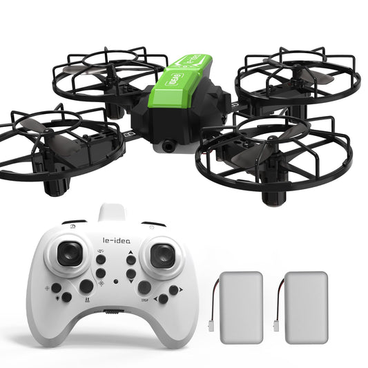 LE-IDEA Detachable Drone with Fun Competitive Mode Mini Drone with Headless Mode 360° Flips, RC Quadcopter With 2 Batteries, Assembling Educational Aircraft Easy to fly for Beginners IDEA9
